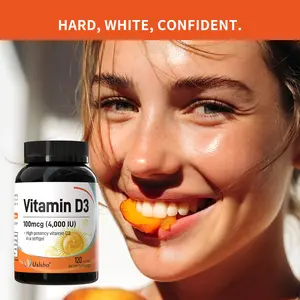 USLSHA Vitamin D3 4000 IU Softgels, High Potency 100 mcg Cholecalciferol, Daily Natural Body Health & Immune System Support, Gluten Free, Vegan Friendly, Lab Tested Premium Dietary Supplement, 120 Count