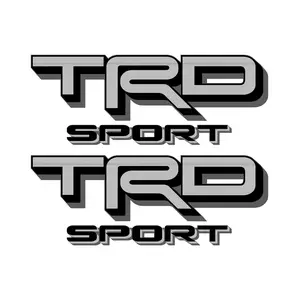TRD Sport Decals for New Toyota Tacoma Replacement Stickers / Grey