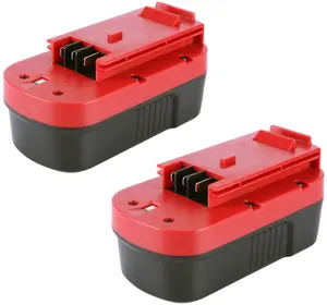 [Upgraded 4500mAh] 2-Pack HPB18 Battery for Black+Decker 18V, Ni-MH Replacement for Firestorm & All 18V Cordless Tools