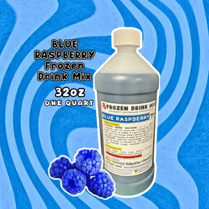 BLUE RASPBERRY Frozen Drink Mix - Margarita Mix - Slush Machine Mix - Concentrate for Beverages - MOCKTAILS snow  cone