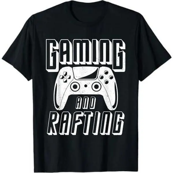 Gaming and Rafting Video Game Controller T-Shirt