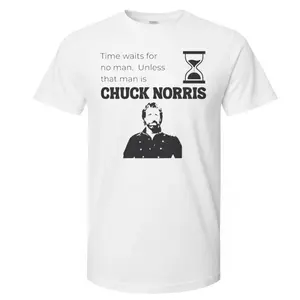 Official Time Waits For No Man Unless That Man Is Chuck Norris Shirt