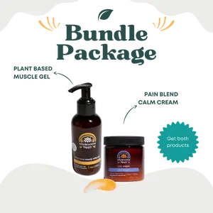 Pain Blend Calm Cream and Muscle Gel Bundle