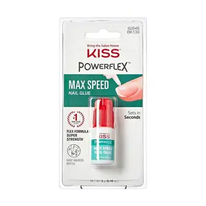 KISS PowerFlex Super Strength Instant Bond Maximum Speed Nail Glue - 0.10 oz