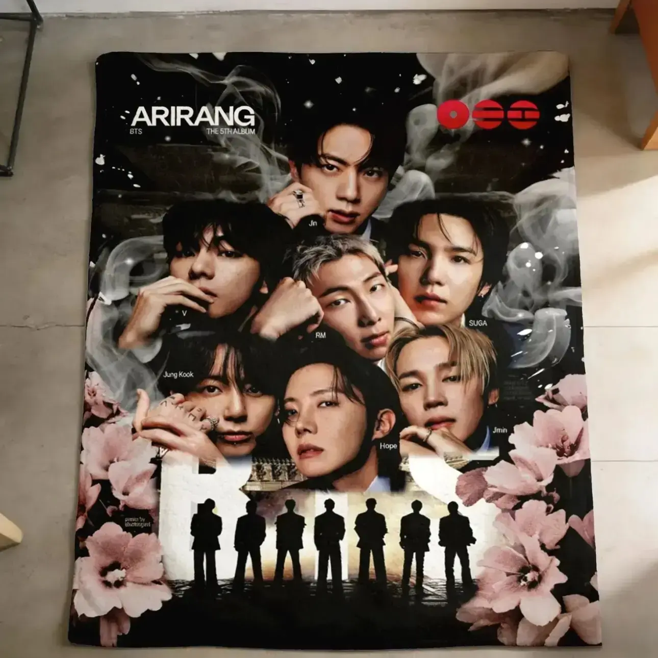 Arirang Soft Throw Blanket, New WouldTour Album-Themed Soft Throw Blanket, Throw Blankets
