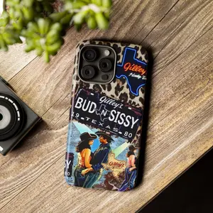 Bud and Sissy Urban Cowboy Inspired Phone Case, Gilley's Club Pasadena Texas Souvenir Style