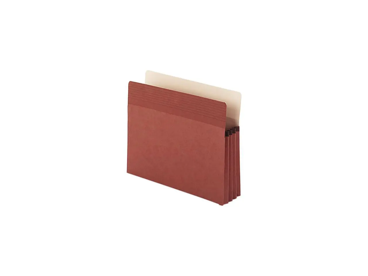 Smead 73209 Easy Grip Pocket, Redrope, Letter, 5 1/4 Inch Accordion Expansion, 10/Box, 1 Box