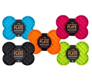 LickiMat SloDog Pet Feeder - Anti-Anxiety, Slow Feeding, Multiple Mini-Meals, Suitable for Dry, Wet, Raw and Liquid Foods and Treats