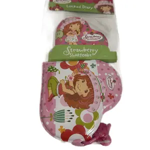 Strawberry Shortcake Locked Diary - Personalized Notebook