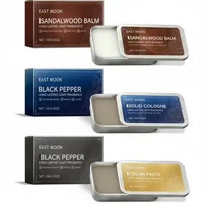 Men's Solid Fragrance Balm, 1/3 Counts Portable Long Lasting Fragrance Balm, Fragrance Gift for Men, Cologne Scented Body Care Product for Daily Use, Long Lasting Scents Men's Fragrances, Delightful Scents, Aromatic Fruity Fragrance, Captivating Scent