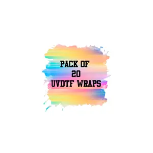 Pack of 20 UVDTF Cup Wraps