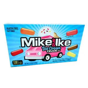 Mike and Ike Ice Cream Truck Mix Theater Box 4.25 oz – Assorted Fruity Chewy Candy