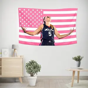 3x5 Ft Paige Bueckers Decorative American Flag Double-Stitched Indoor Outdoor Wall Hanging Tapestry