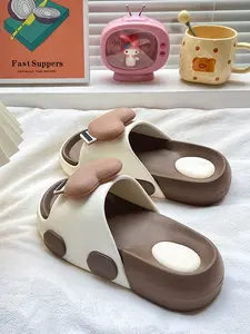 Women's Summer One-Step Thick Sole Elevator Slippers, 2026 New Eva Anti-Slip Material, Casual Indoor Home Shower Beach Shoes