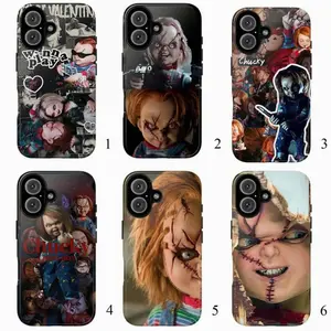 Chucky Horror Movie Tough Phone Case Scary Aesthetic Shockproof Protective Cover For iPhone 11-17 Pro Max/Plus & Samsung Galaxy S23-S25