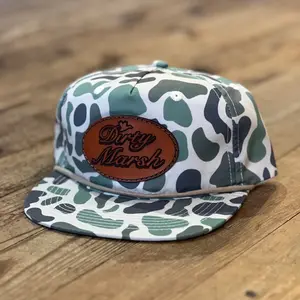 Classic Leather Patch Marsh Rope Hat | Dirty Marsh