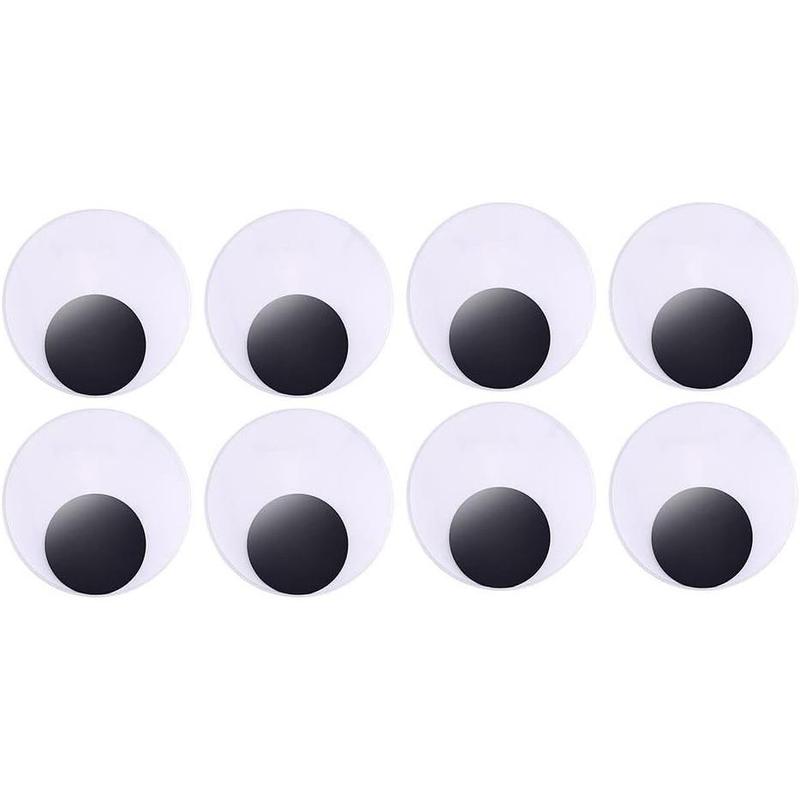 3" Halloween Wiggle Googly Eyes with Self Adhesive Set of 8