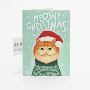 Joker Meowy Christmas Prank Card - Meows Annoyingly for Up to 3 Hours!