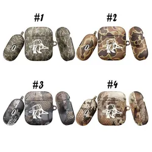 Bottomland Timber & Old School Camo AirPods Case | Duck Hunting "Redneck" Edition | Shockproof Matte Cover for AirPods 1/2/3/4 & Pro