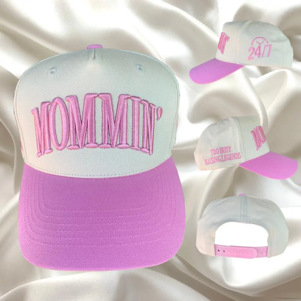 Mommin MAMA Trucker Hat for Women Embroidered Mom Baseball Cap Adjustable Canvas Vintage Hat for Casual Wear, Gift for mother Mommin MAMA Trucker Hat for Women Embroidered Mom Baseball Cap Adjustable Canvas Vintage Hat for Casual Wear, Gift for mother