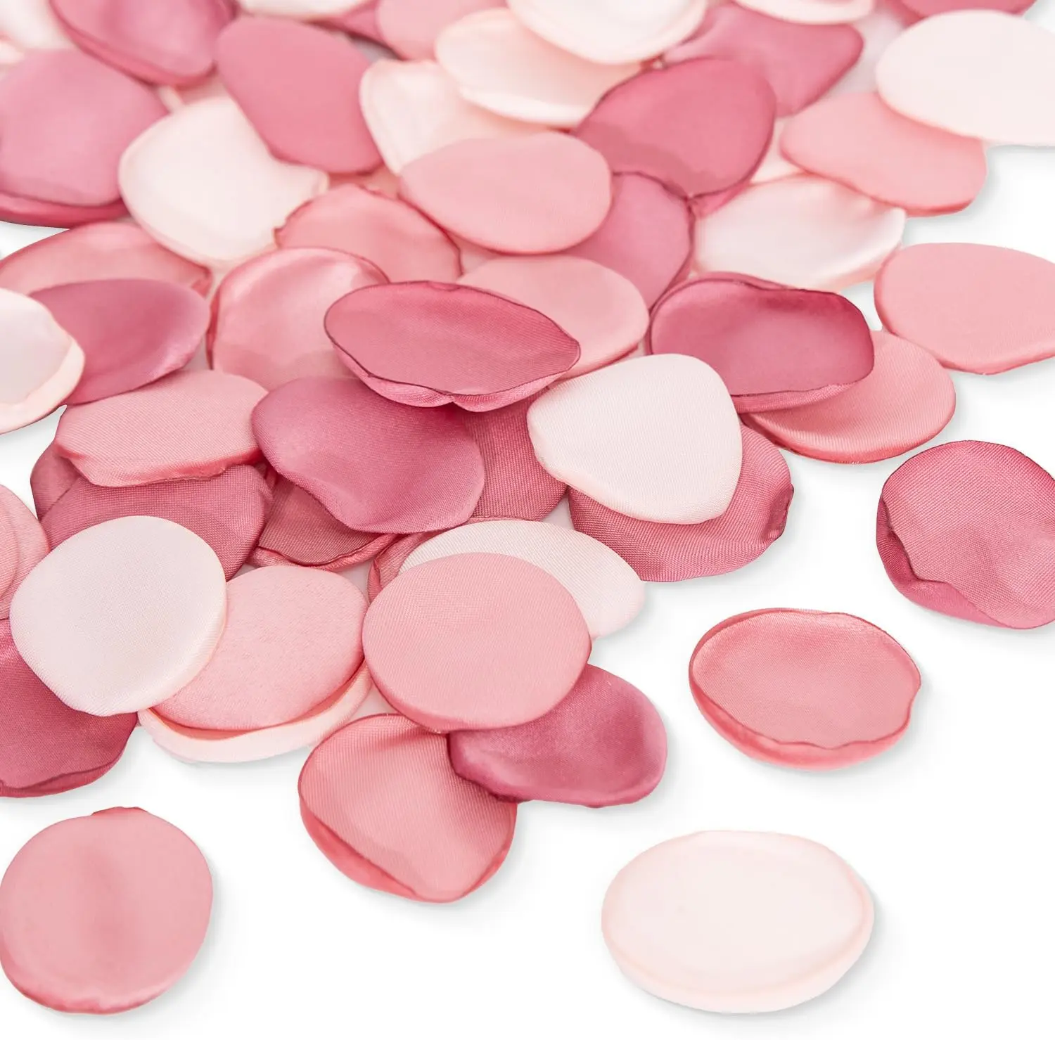 TINGE TIME 400pcs Satin Silk Rose Petals Pack - Dusty Rose Decorative Petals for Wedding, Halloween Table Decoration, Basket & Box Filler