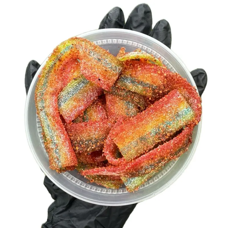 Miami Pika Spicy Sour Rainbow Belts Candy Miami Pika Spicy Sour Rainbow Belts Candy