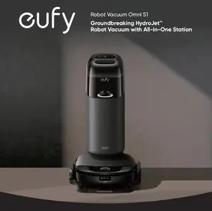 eufy S1 with All-in-One Station, HydroJet System with Roller Mop, Robot Vacuum and Mop Combo, Incredible Suction, Obstacle Avoidance, Multi-Level Mapping, Mop Auto-Retraction, Perfect for Pet Hair