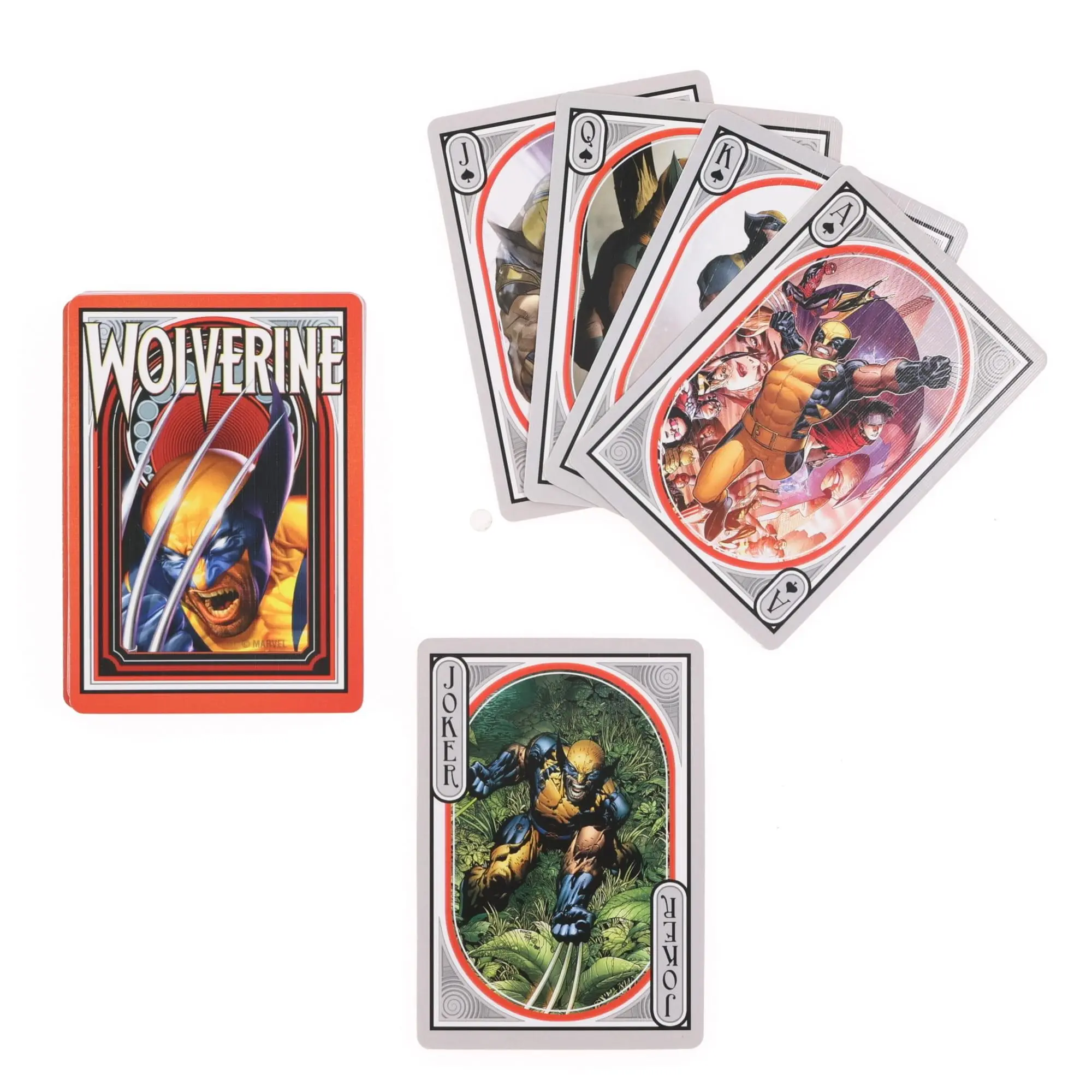 Marvel Wolverine Themed Deck of Playing Cards, Collectible Card Games for Toys & Hobbies Enthusiasts