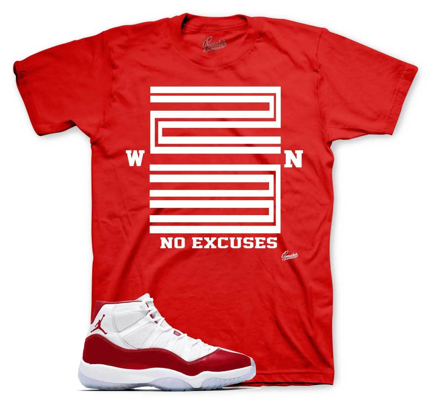 Shirt To Match Jordan 11 Cherry Varsity Red - Win 23 Sneaker Tees