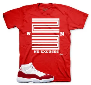 Shirt To Match Jordan 11 Cherry Varsity Red - Win 23 Sneaker Tees