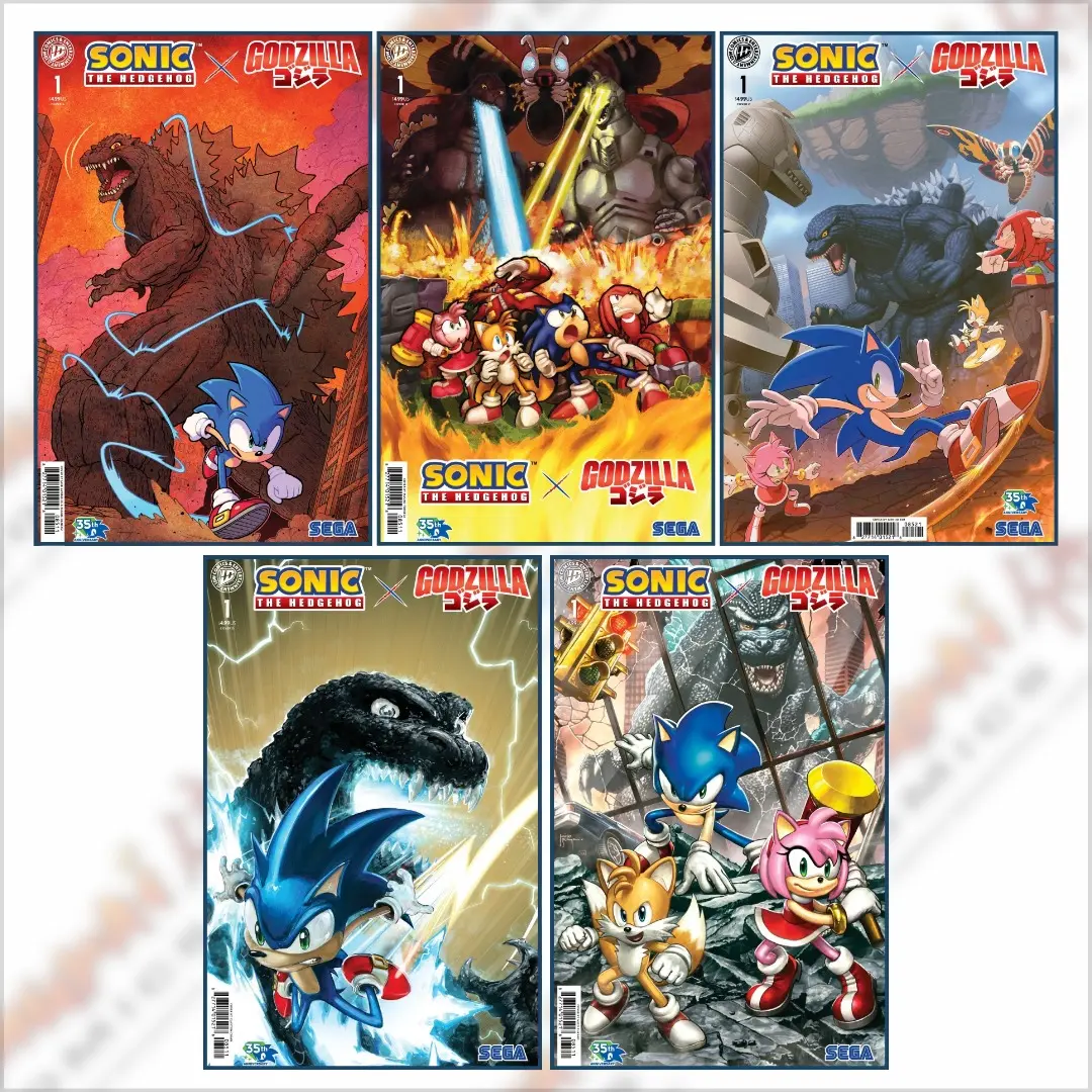 Sonic X Godzilla Comic Book