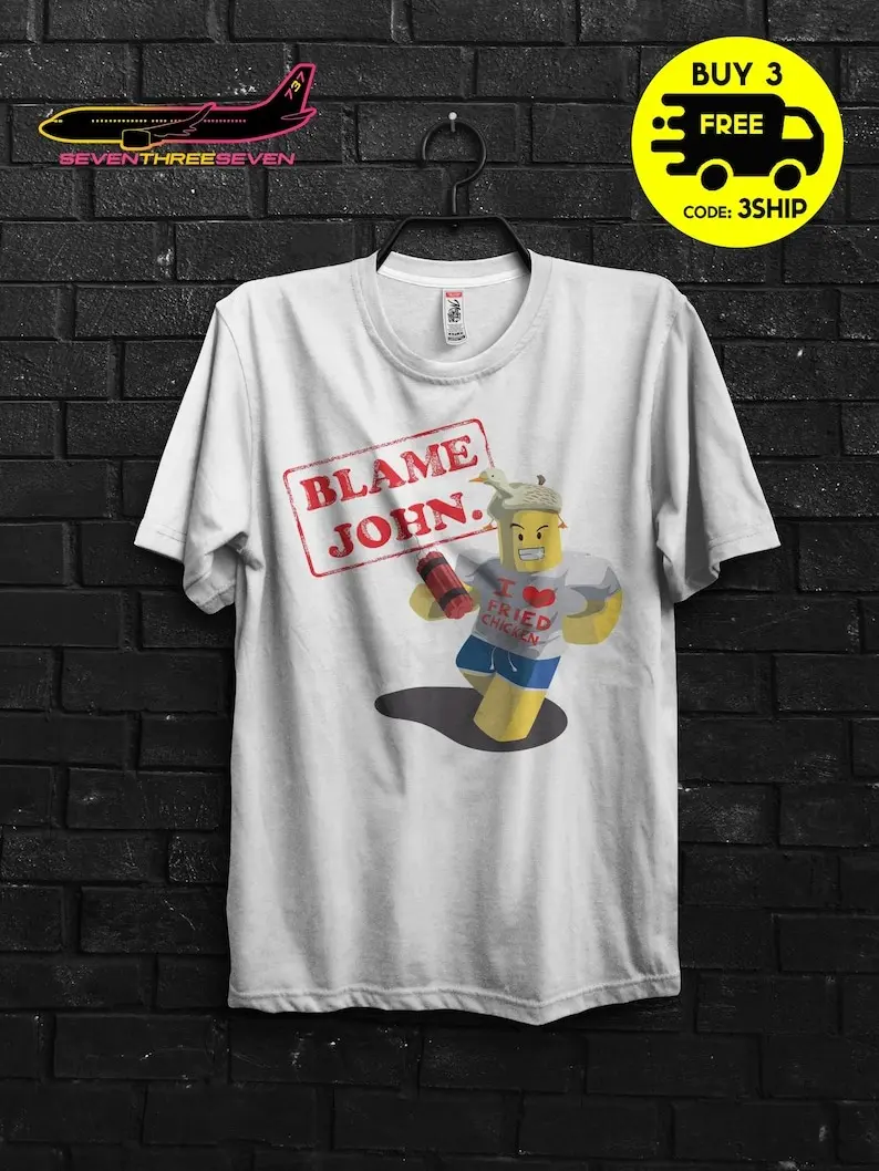 Bella Canvas 3001 White Tshirt Mockup Real Model Mock Simple Blame John shirt Shedletsky team c00lkid Blame John tee Gaming t shirt Gaming Gift for Gamers Gamer gift Forsaken shedletsky paita