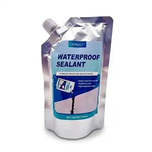 Premium 500ml  Waterproof Tile Glue - Transparent, Leak-Proof Sealant for Outdoor Terraces & bathroom Concrete Caulking Adhesive Self Adhesive Silicone Epoxy impermeable invisible fix roof ，Shipped from USA solution