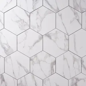 Milano Statuary White 8x9 Hexagon Porcelain Tile Matte