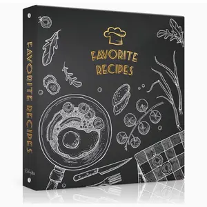 Recipe Binder 8.5x11 3 Ring, Recipe Book to Write in Your own Recipes, Family Recipe Binder Full Page with Plastic Sleeves for Gifts