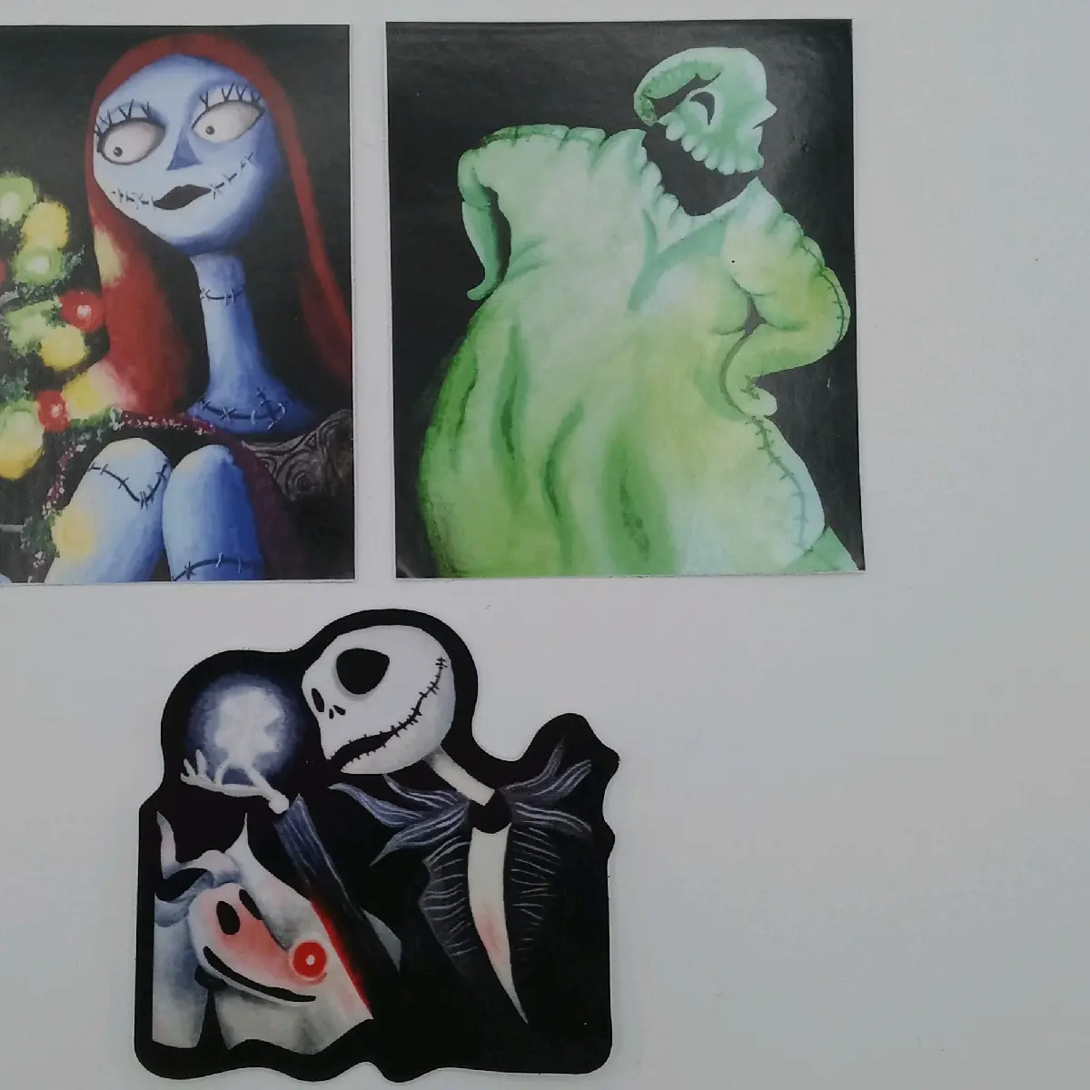 Jack Sally and Oogie 3 pack Stickers