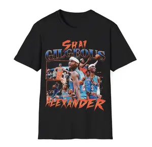Shai Gilgeous Alexander Shirt Okc Thunder Graphic Shirt, Vintage Basketball Sweatshirt, Oklahoma City Shirt, Gift For Fan