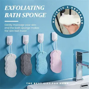 4 Packs Ultra Soft Bath Body Shower Sponge, Super Soft Exfoliating Bath Sponge, Spa Scrub Exfoliator Dead Skin Remove for Adults and Children Ziroo