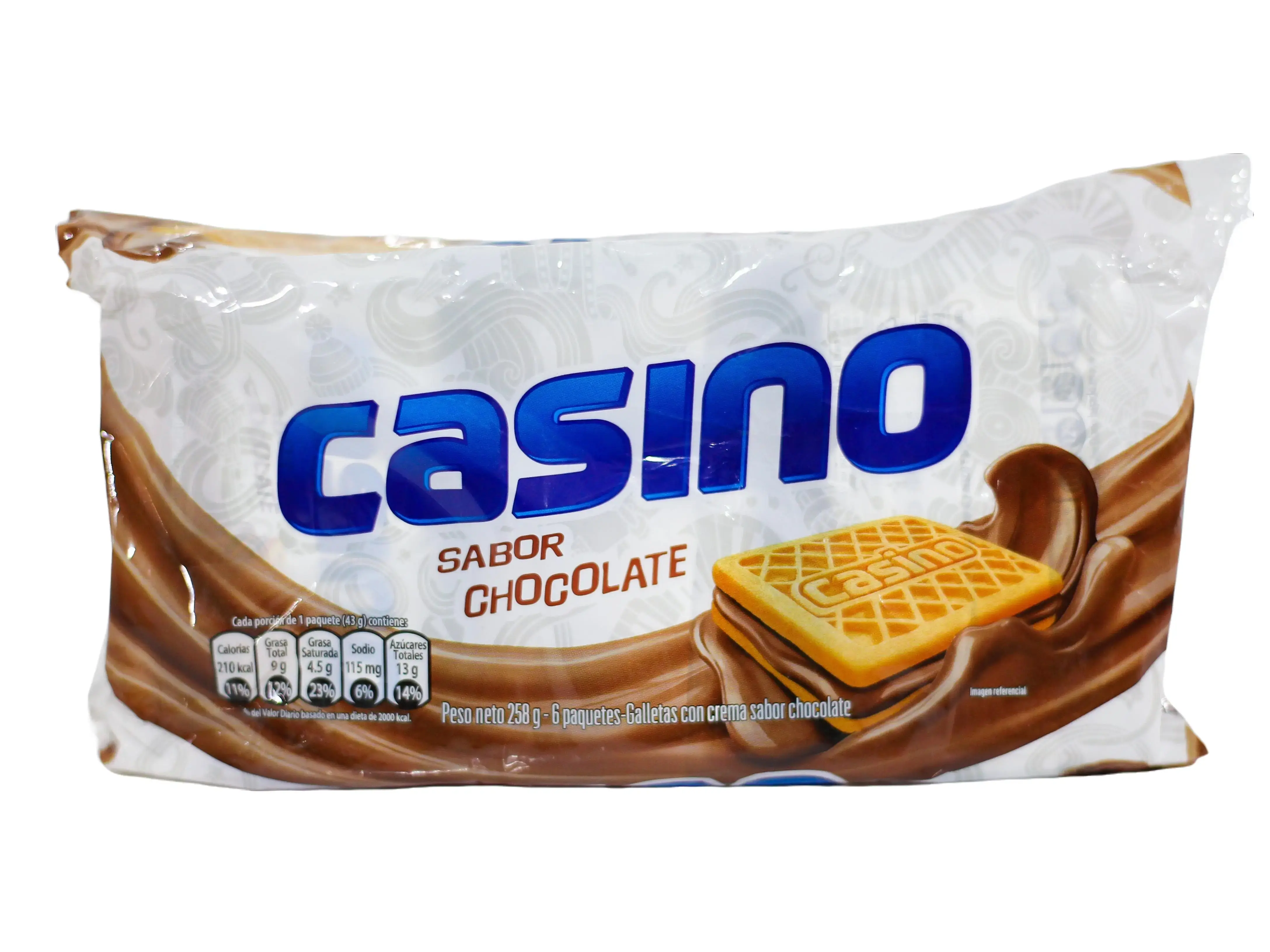 Chocolate-Flavor Casino Cookies, Delicious Casual Enjoyment Snack Biscuits