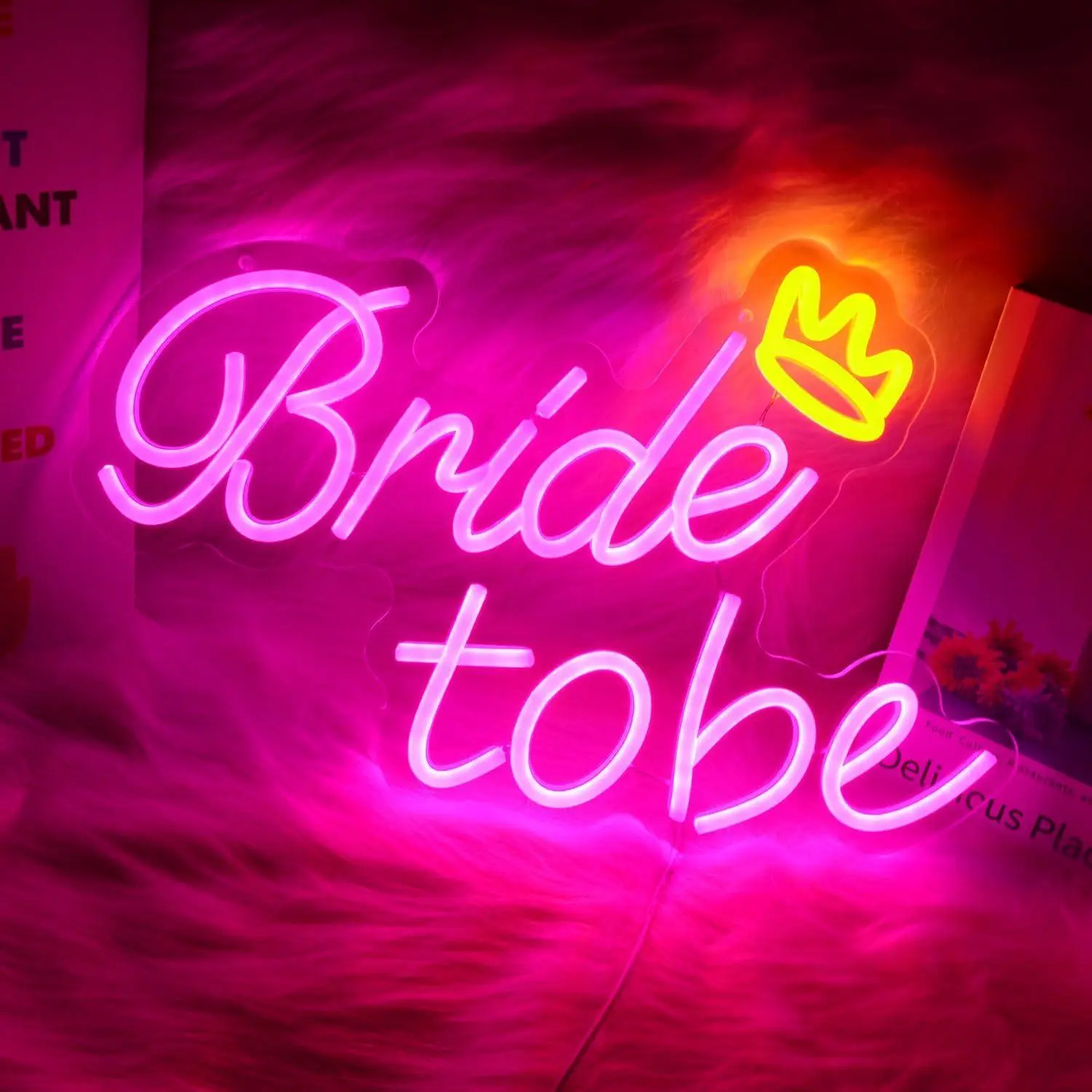 USB Powered Neon Sign, LED Glowing Wall Mounted Neon Light, LED Ambient Lighting, Modern Night Lights, Modern Mood Lighting, Decorative Lamp for Proposal, Engagement, Wedding Scene, Bridal Shop, Photography Studio