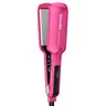Terviiix 2-Inch Extra Wide Ceramic Tourmaline Straightener Iron - Hair Tool for Thick, Coarse, Curly Hair with Even Heat Distribution, 30s Heating Up, 5 Temp Settings (300–450°F), Auto Shut Off, 100–240v Travel Dual Voltage, Pink