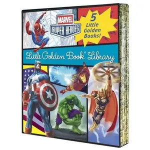 Marvel Super Heroes Little Golden Book Library: 5-Book Boxed Set: Spider-Man, Hulk, Iron Man, Captain America, the Avengers -- Various, Mixed Media Product