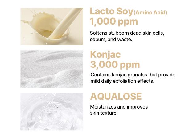 Lacto Soy Mild Peeling Bubble Cleanser 6.08oz, 180ml - Daily Vegan Blackhead Removing Korean Face Wash - Korean Skin Care