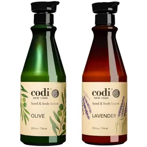 Codi Hand & Body Lotion LAVENDER & OLIVE 750ml Each – Moisturizing, Nourishing, Non-Greasy Formula Moisture