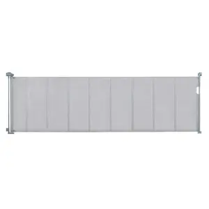 VEVOR Retractable Baby Gate, TikTokShopBlackFriday, 34.2" Tall Mesh Baby Gate, Extends up to 116.1" Wide Retractable Gate for Kids or Pets, Retractable Dog Gates for Indoor Stairs, Doorways, Hallways, Playrooms, Gray