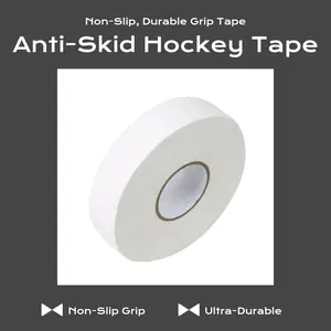 Ice Hockey Stick Grip Tape - Anti-Skid, Wear-Resistant, Ultra-Durable for Wet Conditions, Vibrant Colors & Fun Prints, Summervibes Design, Plus Regulation Black Ice Hockey Pucks