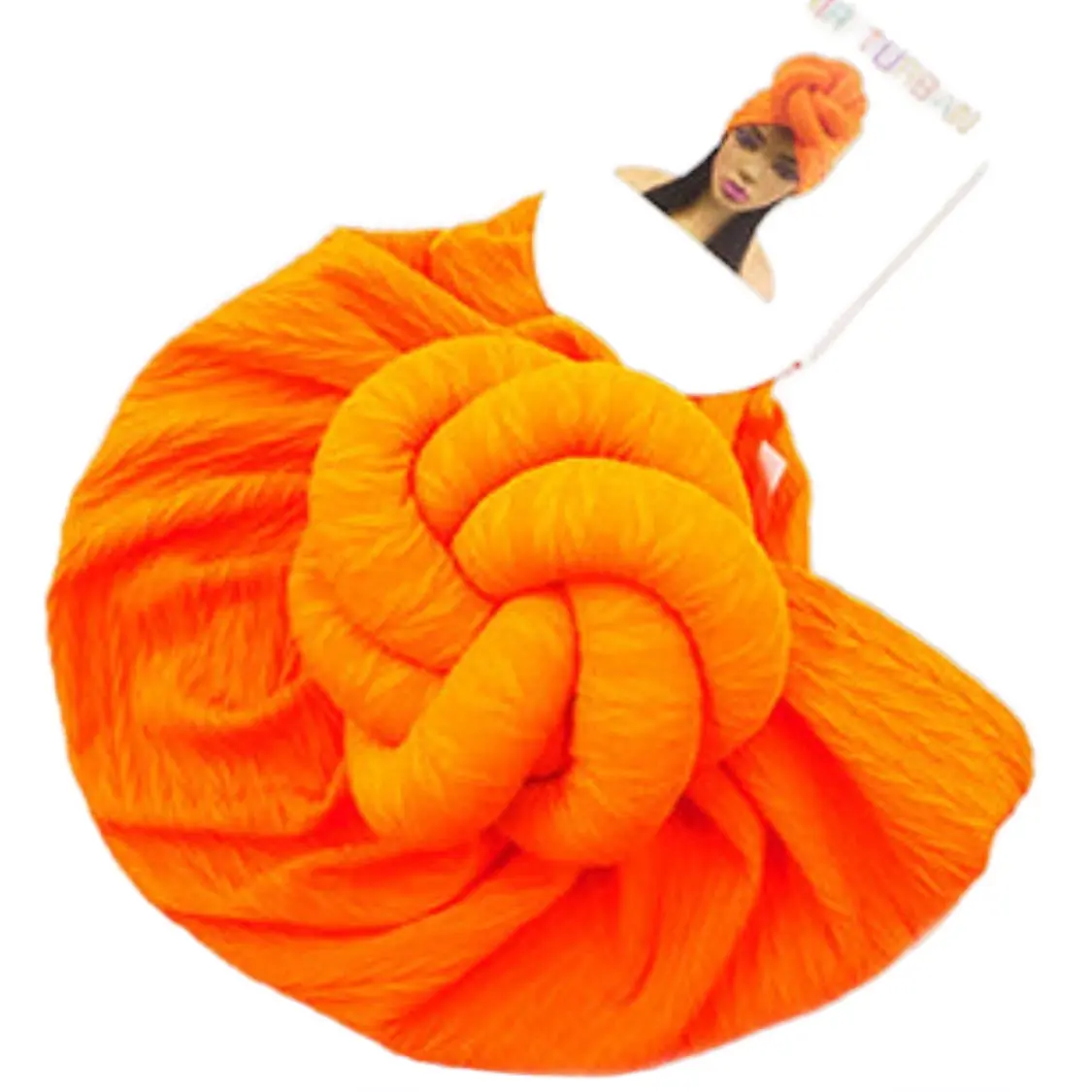 Neon Bright Big Knotted Fashion Head Wrap Turbans for Women