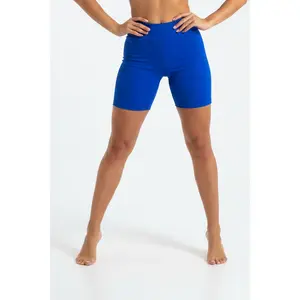 LuLaRoe Women's Biker Shorts - Solid Dazzling Blue Sporty Sports Shorts, Outdoor Activewear Clothing