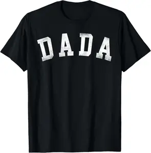 Dada - Classic Bold Font Father's Day Dada T-Shirt Pure Cotton Graphic Tees Menswear Top: Gifts for Men & Women