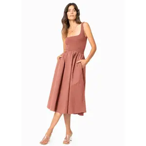 Illusion Dress - Desert Rose